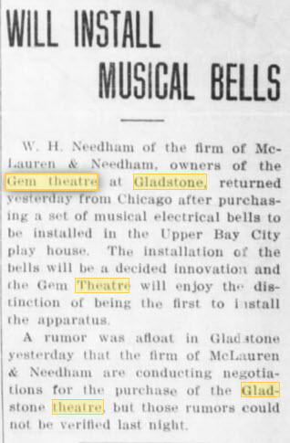 Gem Theatre - 21 Apr 1911 Article (newer photo)